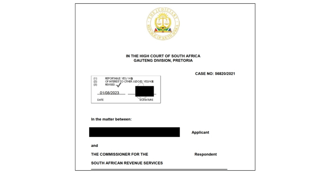 SARS VAT Audit Case